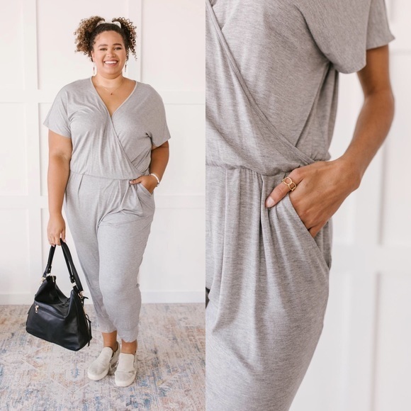ALREADY READY JUMPSUIT IN GREY - Picture 6 of 14